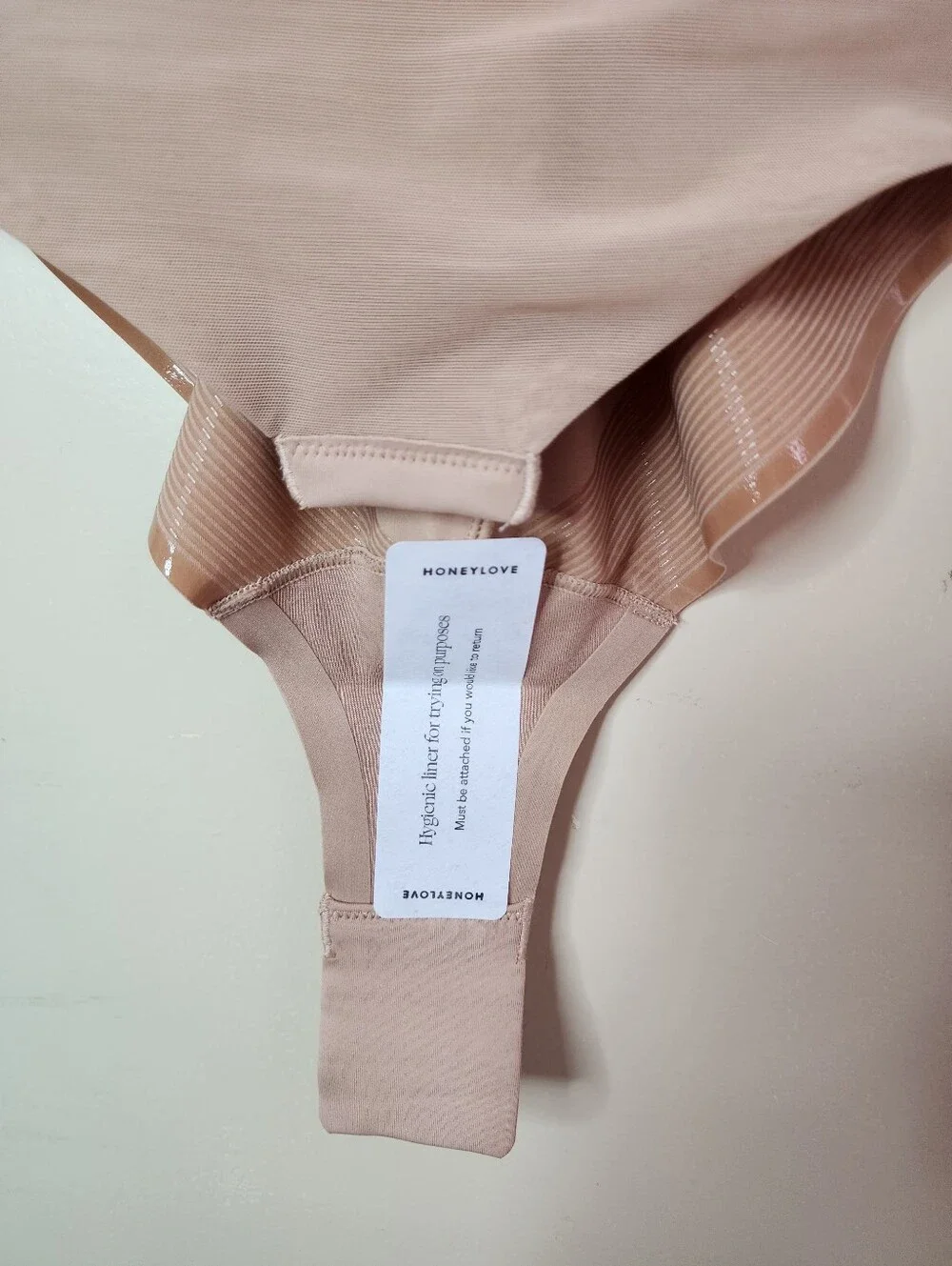 Honeylove LiftWear Tank Bodysuit  Medium Sand Beige Shapewear Smooth Sculpting